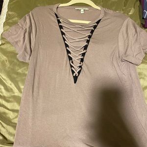 Criss cross t shirt